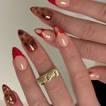 red nails inspiration look 1