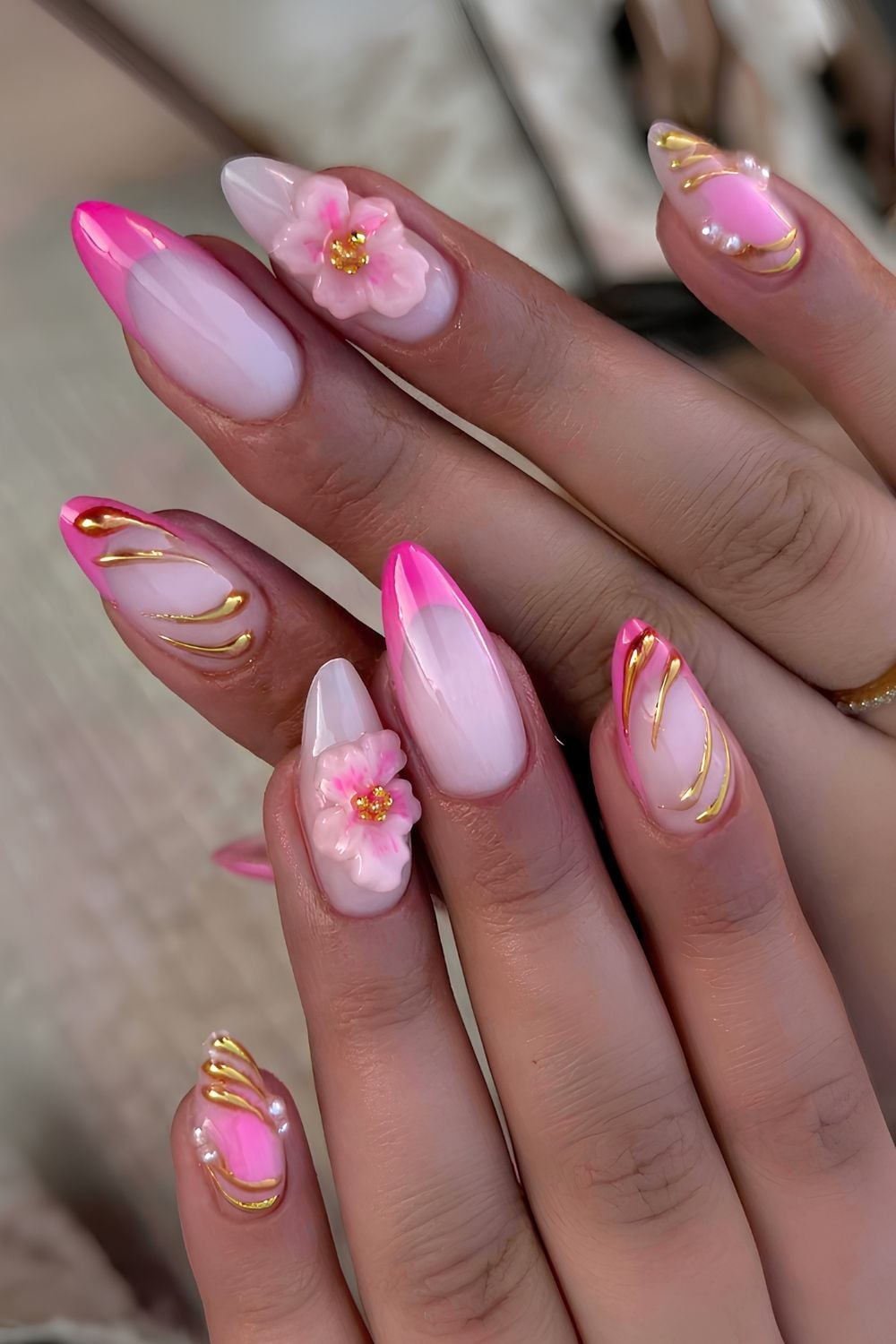 French nails colored with short white french tip nails, red nails ideas, red, micro.