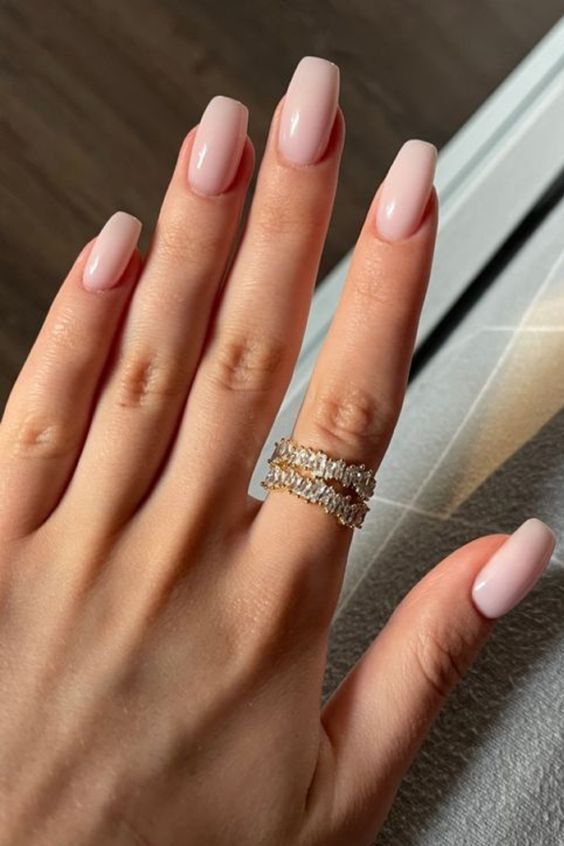 Yellow french nails with pink on pink french nails, short gel nails, pink, glitter tip.