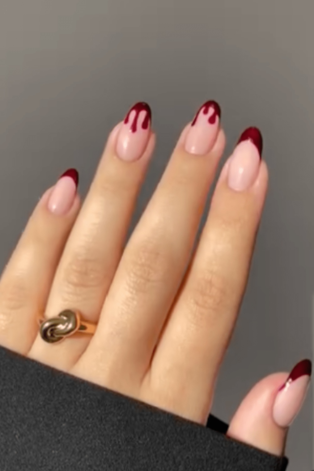 Blue halloween nails with cute halloween nail designs, october nails, white, almond shape.