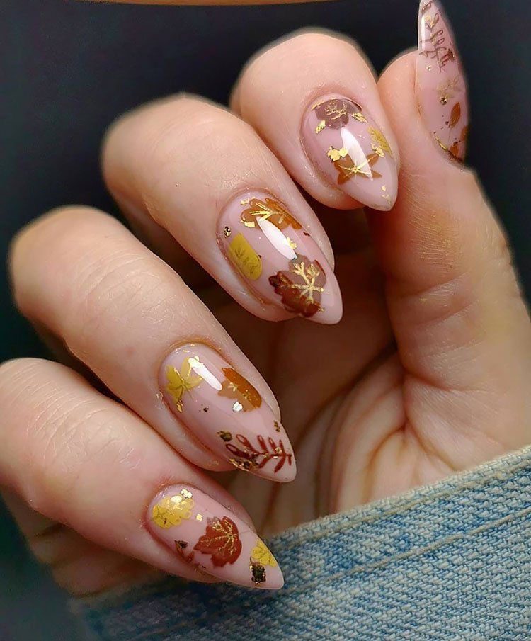 November nails fall acrylic with scorpio nails birthday and short thanksgiving nails