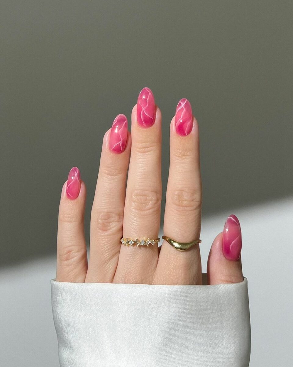 Nails for november fall with short fall nail designs and almond shape