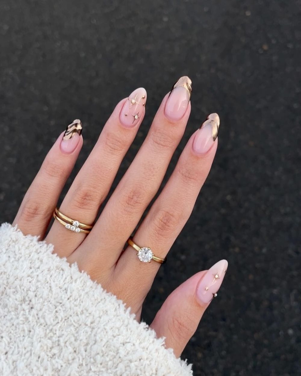 November nails french with cute october nails for fall