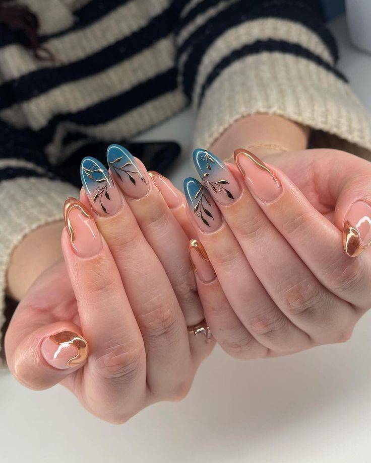 october nails ideas autumn, october nail inspo, wedding guest nails short