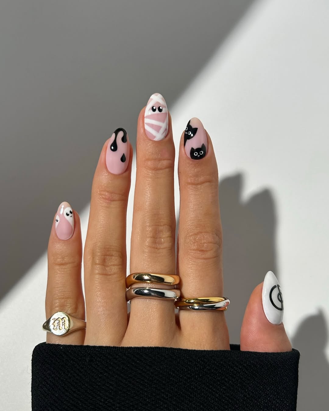 nails for october, simple fall nails square, fall nail designs coffin