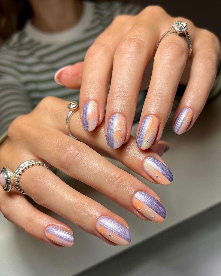 october nails ideas simple, simple nail designs, square