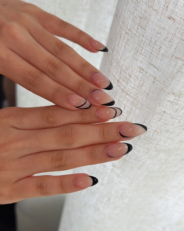 fall nail inspo, white autumn nails