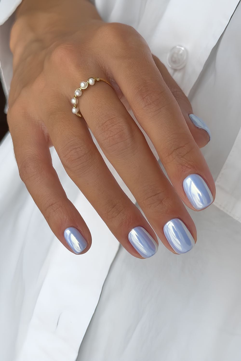 Hailey bieber nails, short square autumn nails