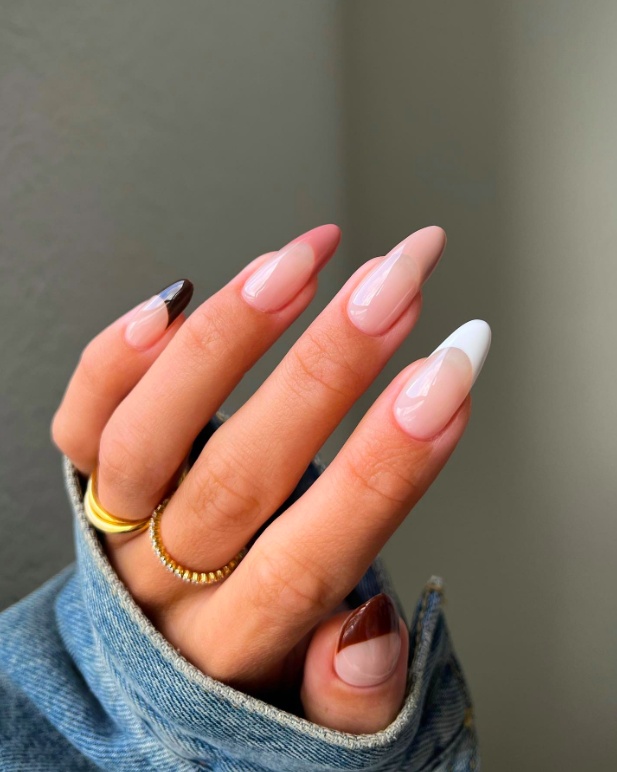 Early fall nails designs, cute fall almond nails