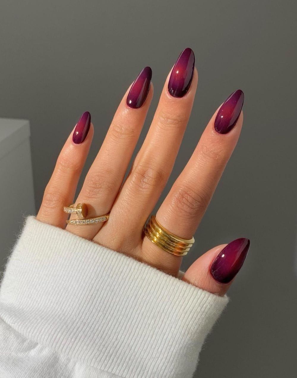 thanksgiving nails turkey with short nail designs and fall nails almond shape short, gradient purple.