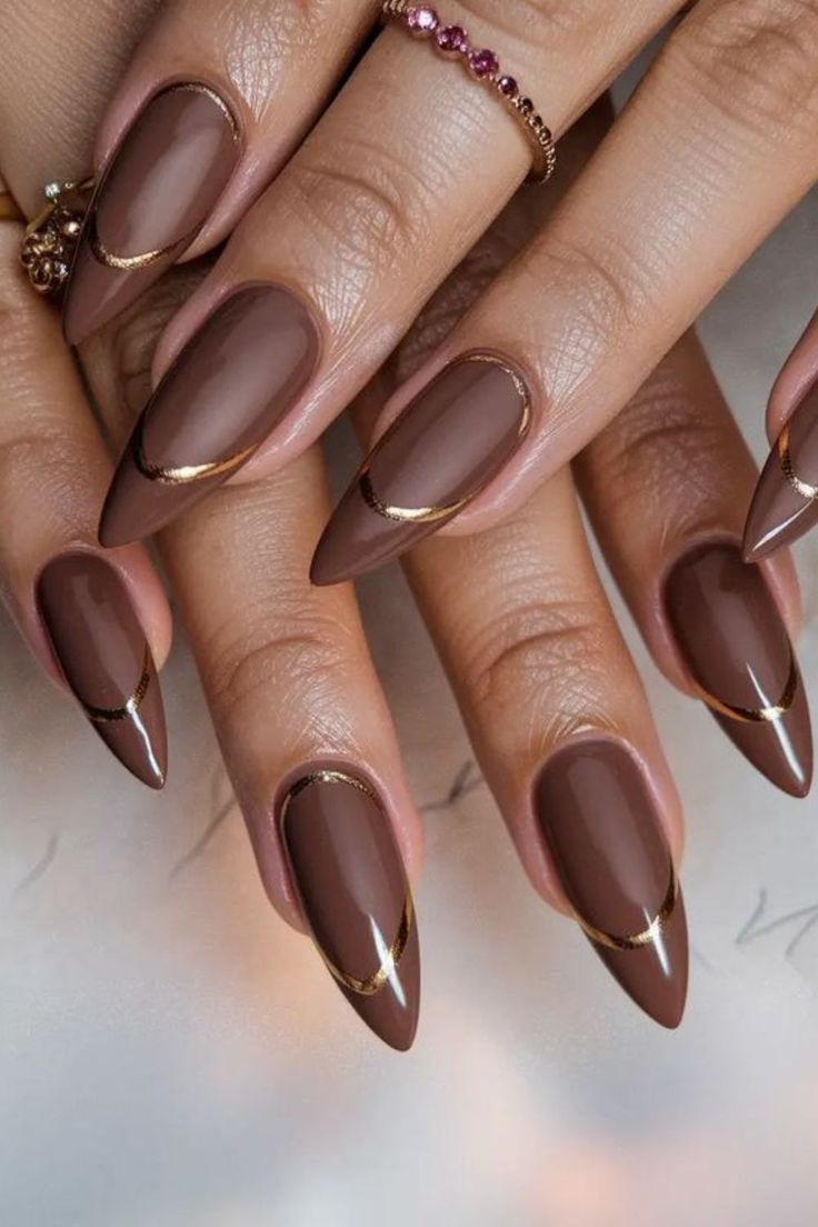 thanksgiving food nails, fall season nails square, thanksgiving short nails, earthy tones.