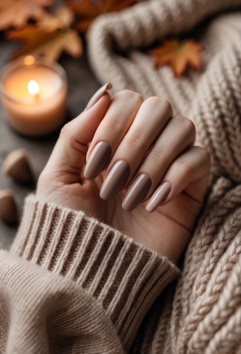 thanksgiving nails coffin, autumn nails french tips, cute simple, subtle glamour.