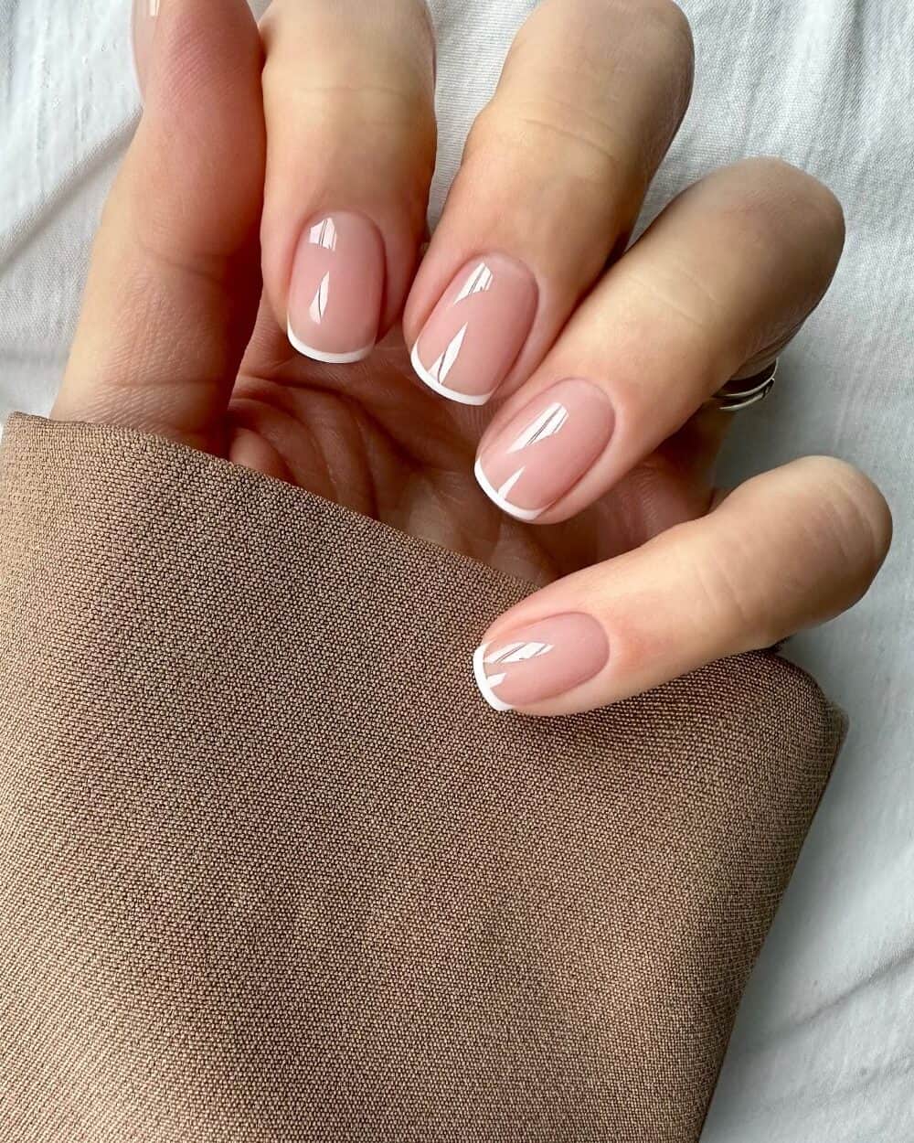 new years nail designs, food nails designs, french tip, playful festive.