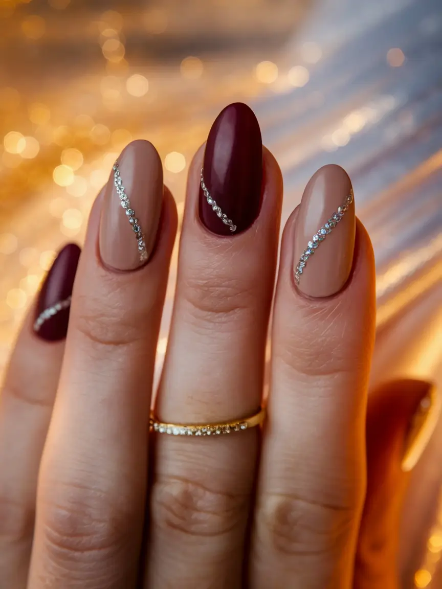 Almond nails fall colors, thanksgiving nails almond, ideas