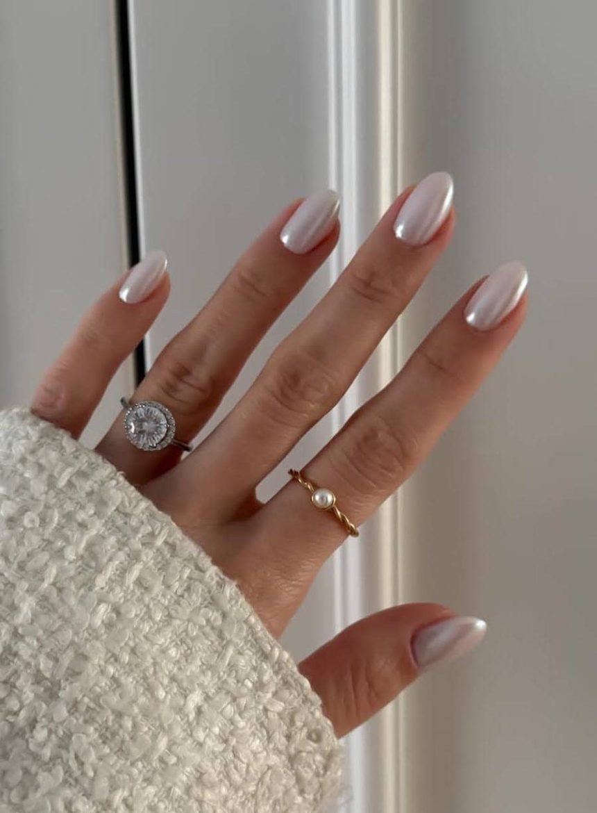 almond nails inspiration look 1