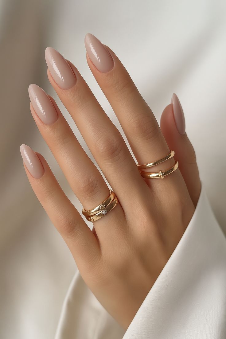 almond acrylic nails with fall nails almond shape, subtle nails featuring red and gold nails for valentines and dark blue accents.