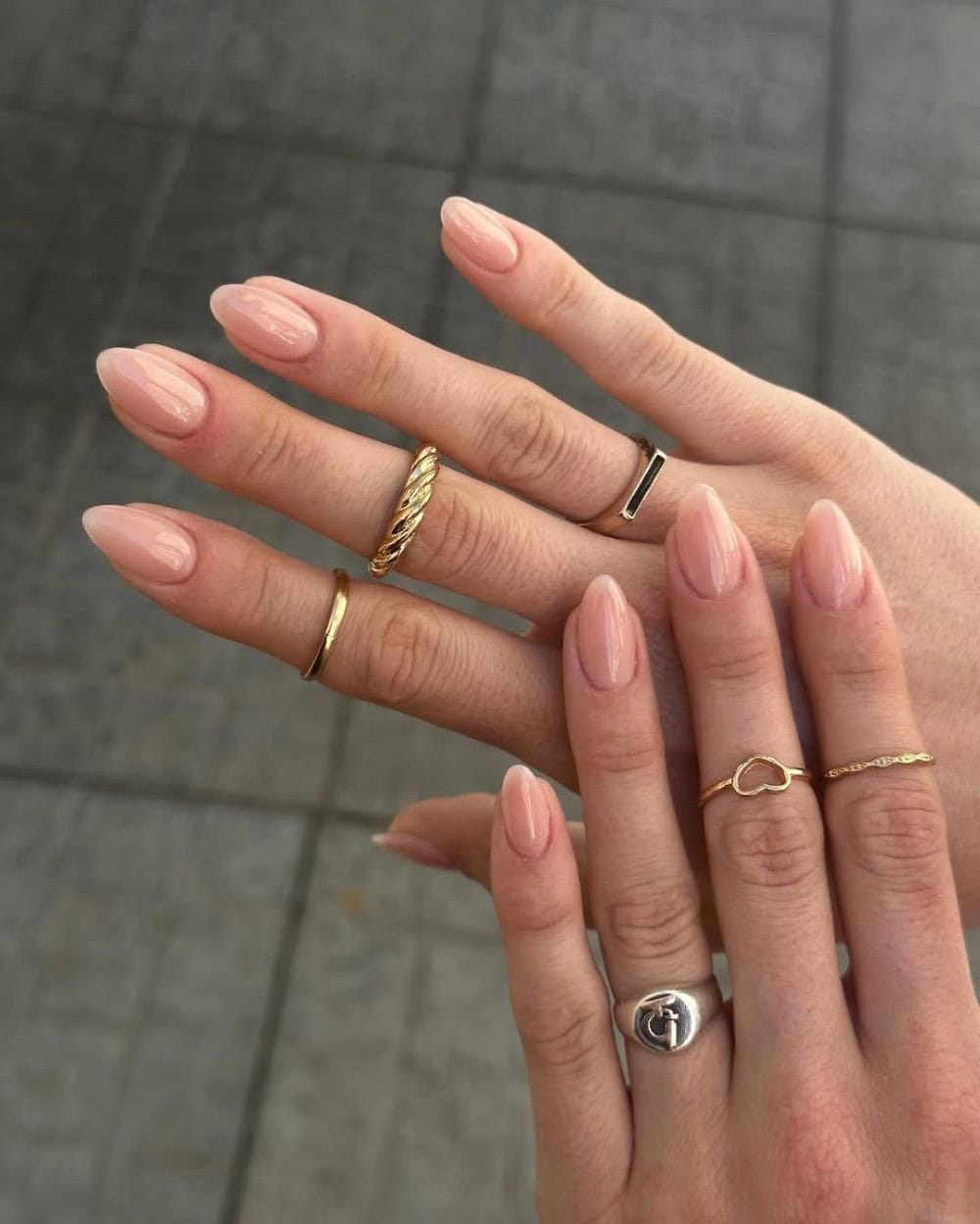 french nails almond with clean girl nails almond, featuring short almond french tip and almond nails inspiration in yellow.