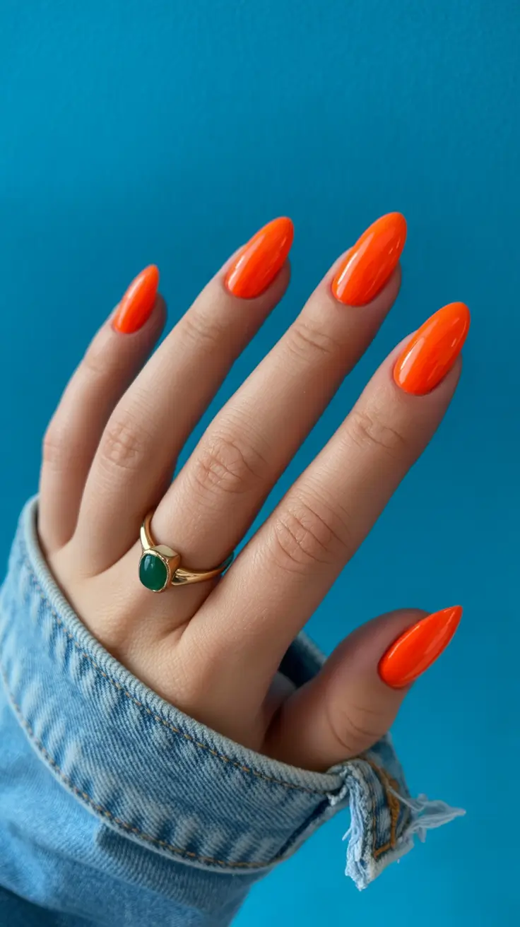 spring nails 2026 almond shape with brown almond nails design and almond gel nails summer in shape small.