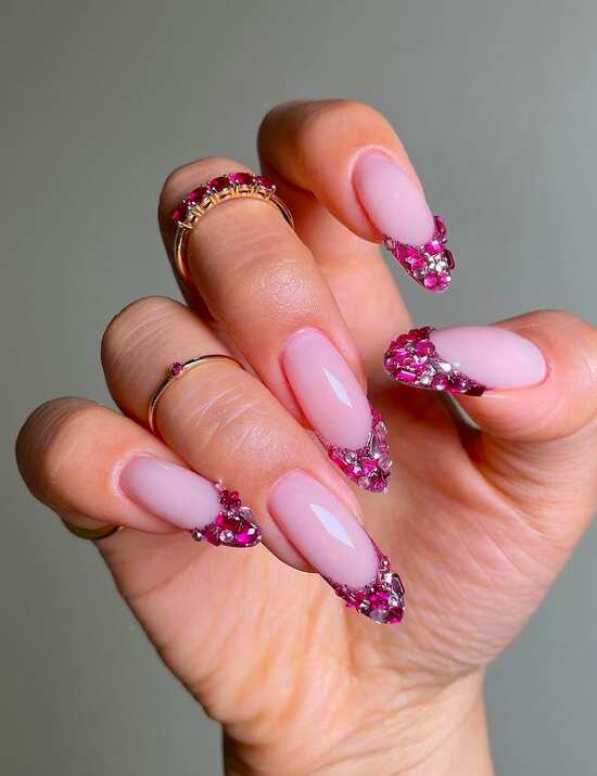 Birthday cake nails, taurus birthday nails, birthday nail inspo acrylic, cute birthday nail ideas, scorpio, french tip