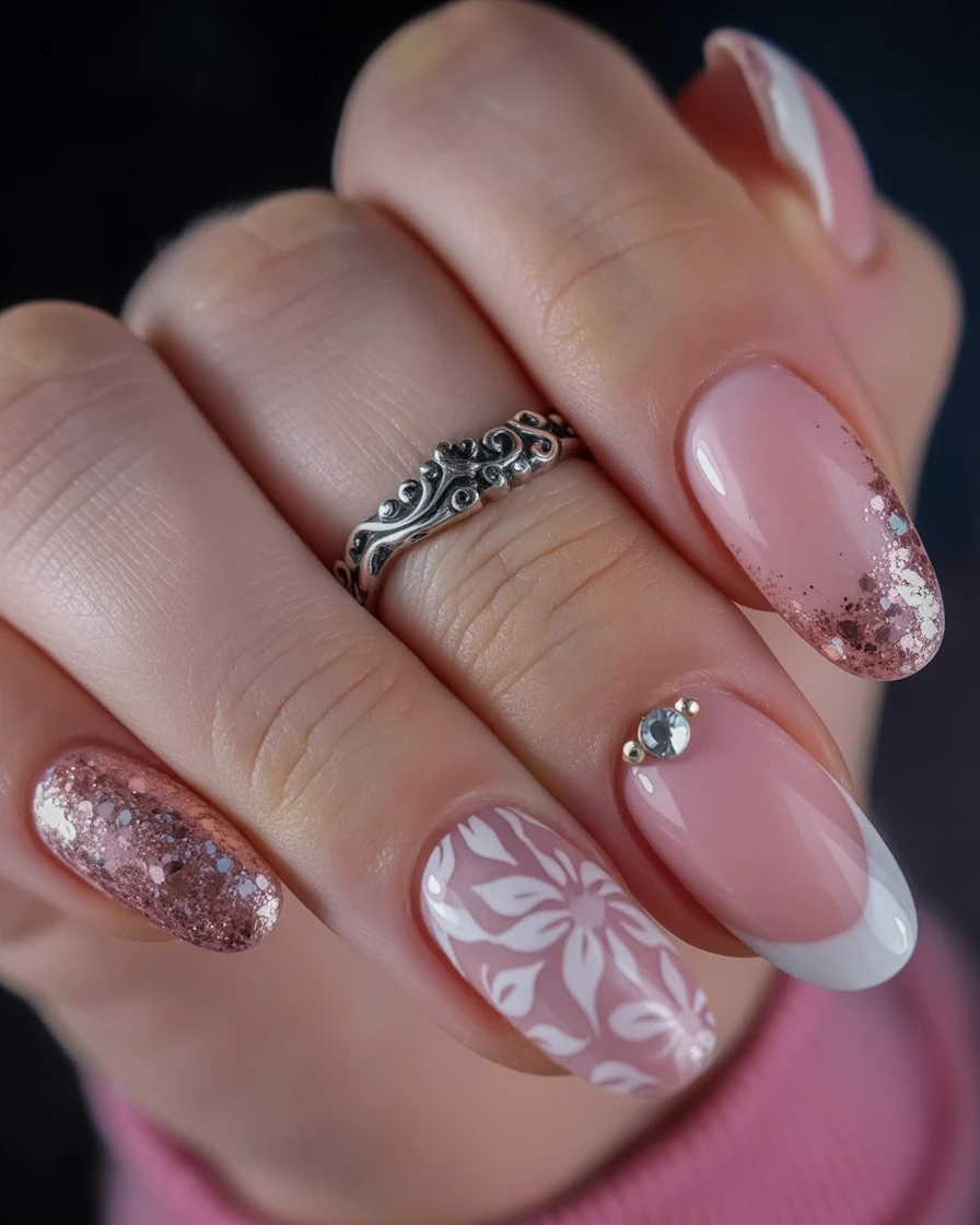 Blue birthday nails, 21 birthday nails designs, birthday nails classy, june birthday nails, 16th, inspiration