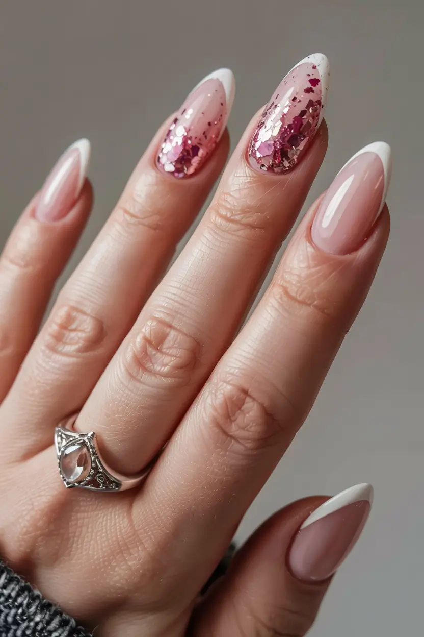 18th birthday nails ideas, 22 birthday nails, trendy almond nails, almond, sets