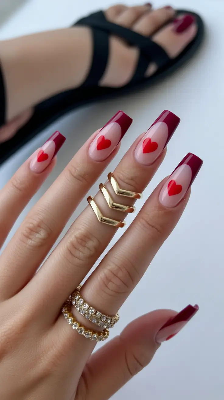 Birthday nails capricorn, birthday nails designs, red nail inspo acrylic, junk, duck