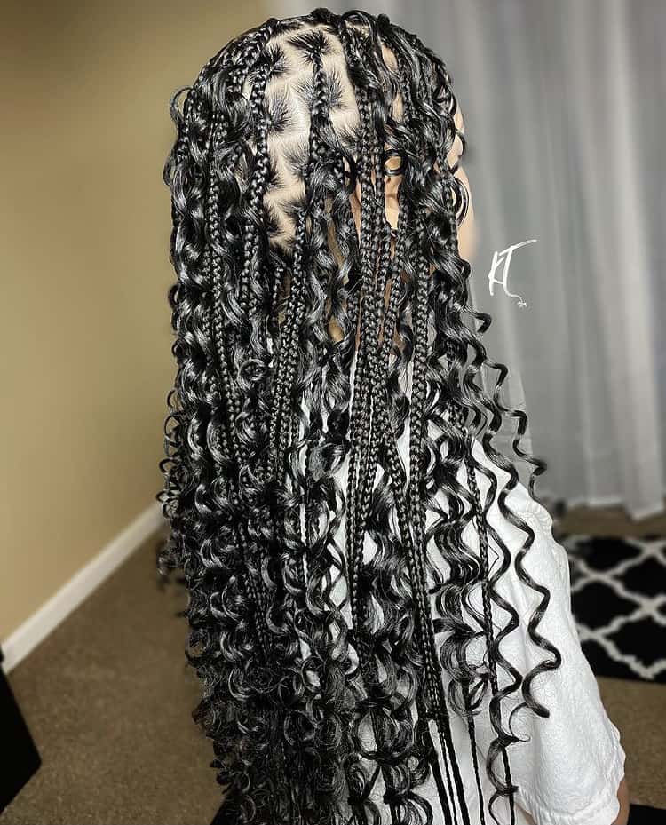 boho braids inspiration look 1