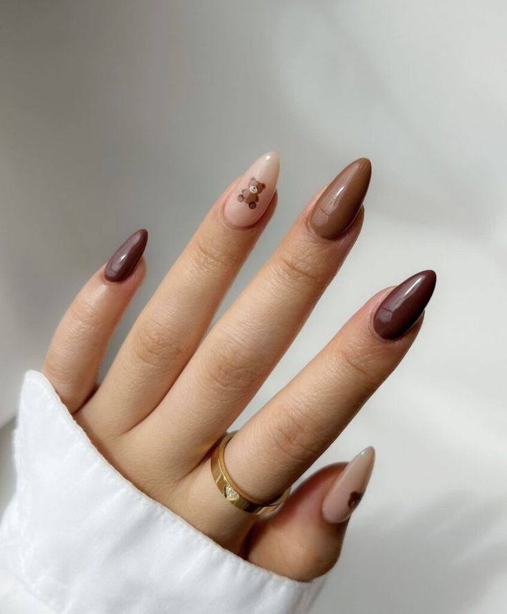 dark fall nails designs for events