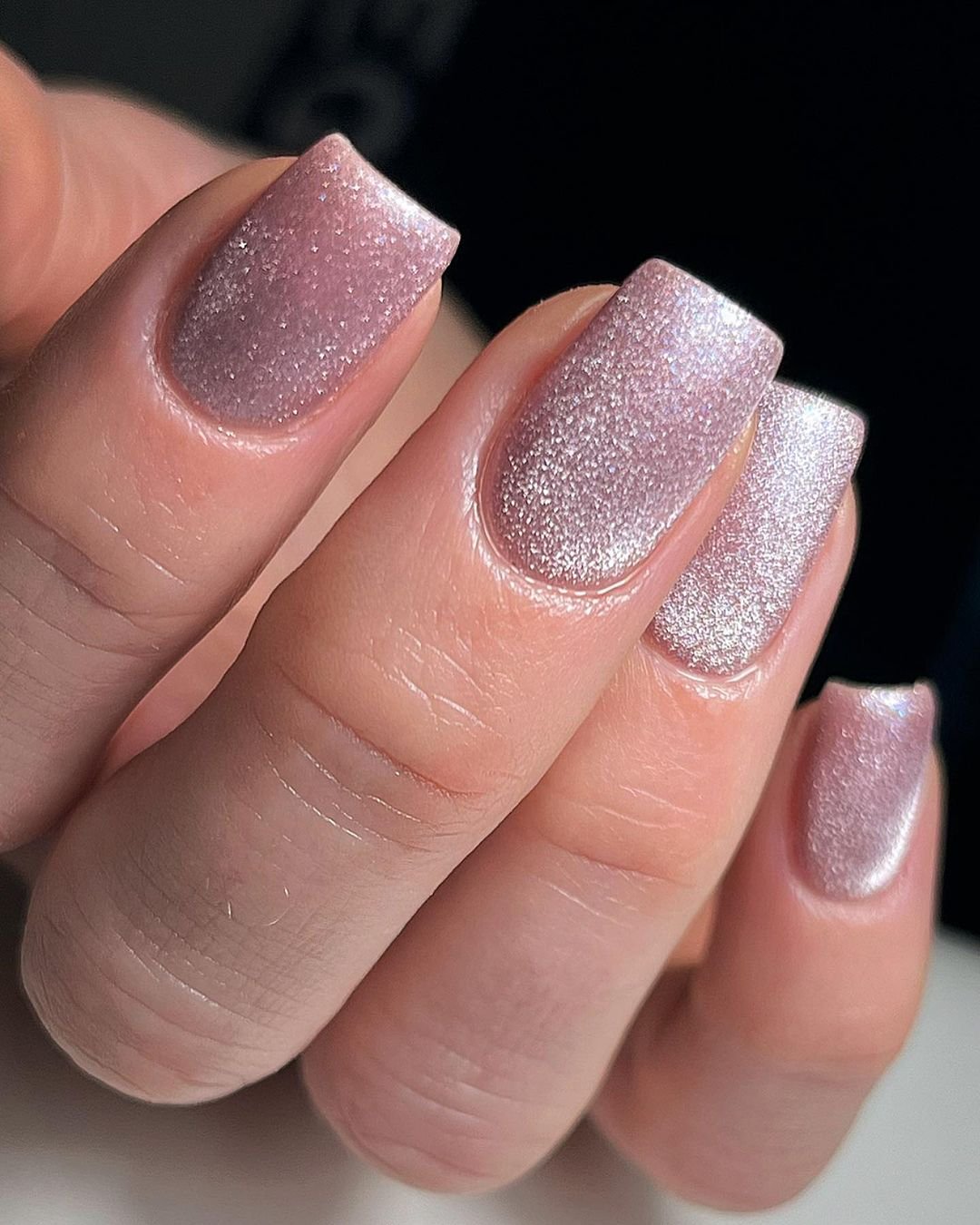 Spring cat eye nails, golden cat eye nails, cherry cat eye nails, purple, golden
