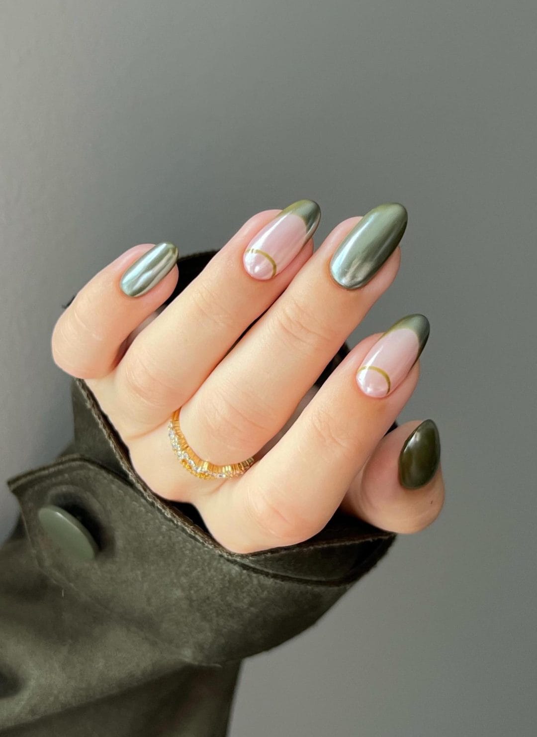 navy blue chrome nails, chrome nail art, chrome nails colors, milky white, sunset