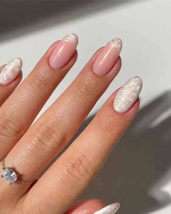 Classy fall nails, classy french nails, elegant summer nails, fall nail designs, chrome, red short.
