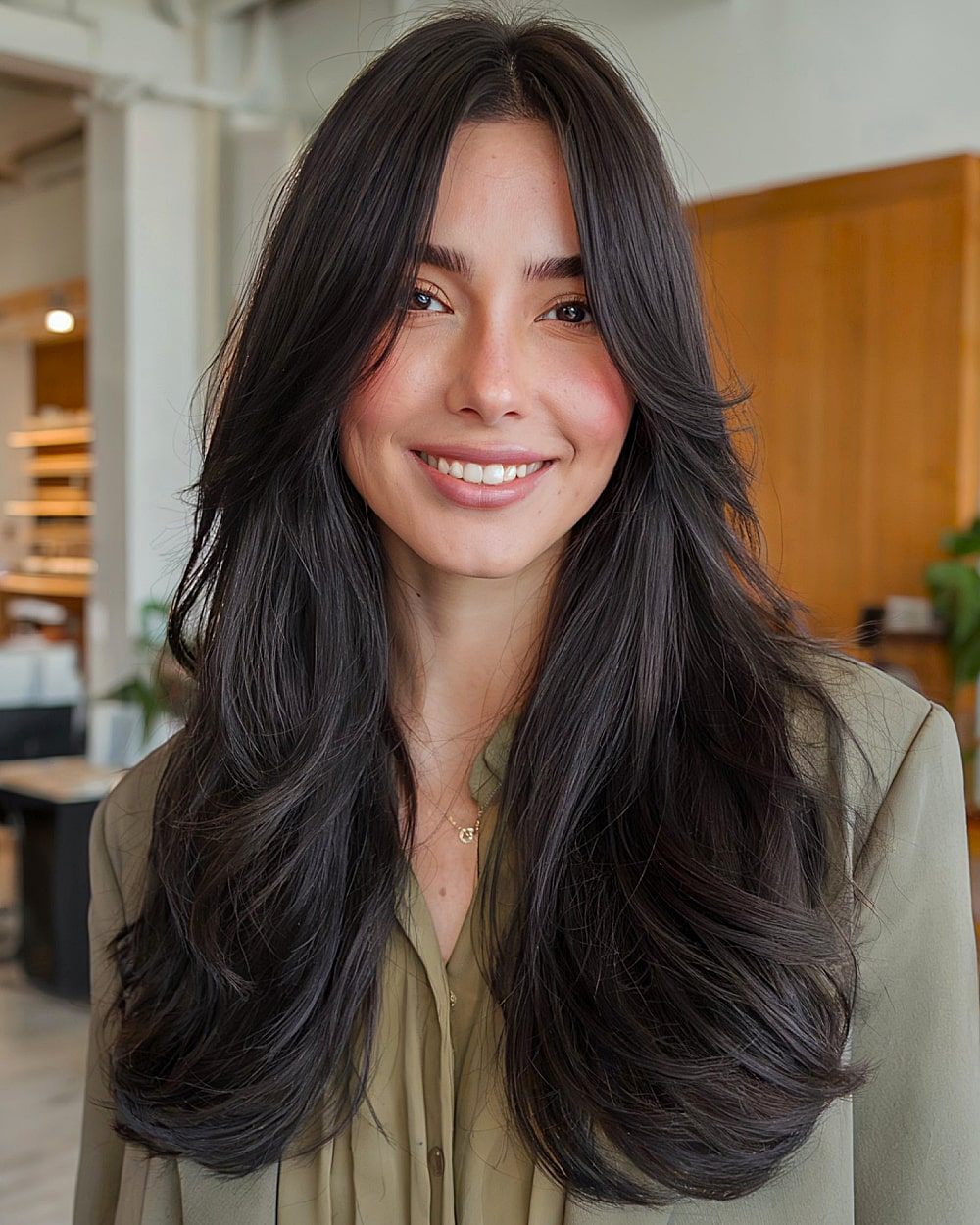 long layers with curtain bangs, short bob with curtain bangs, long curtain bangs hairstyles, frange rideau longue, long layered haircuts with, with face framing layers