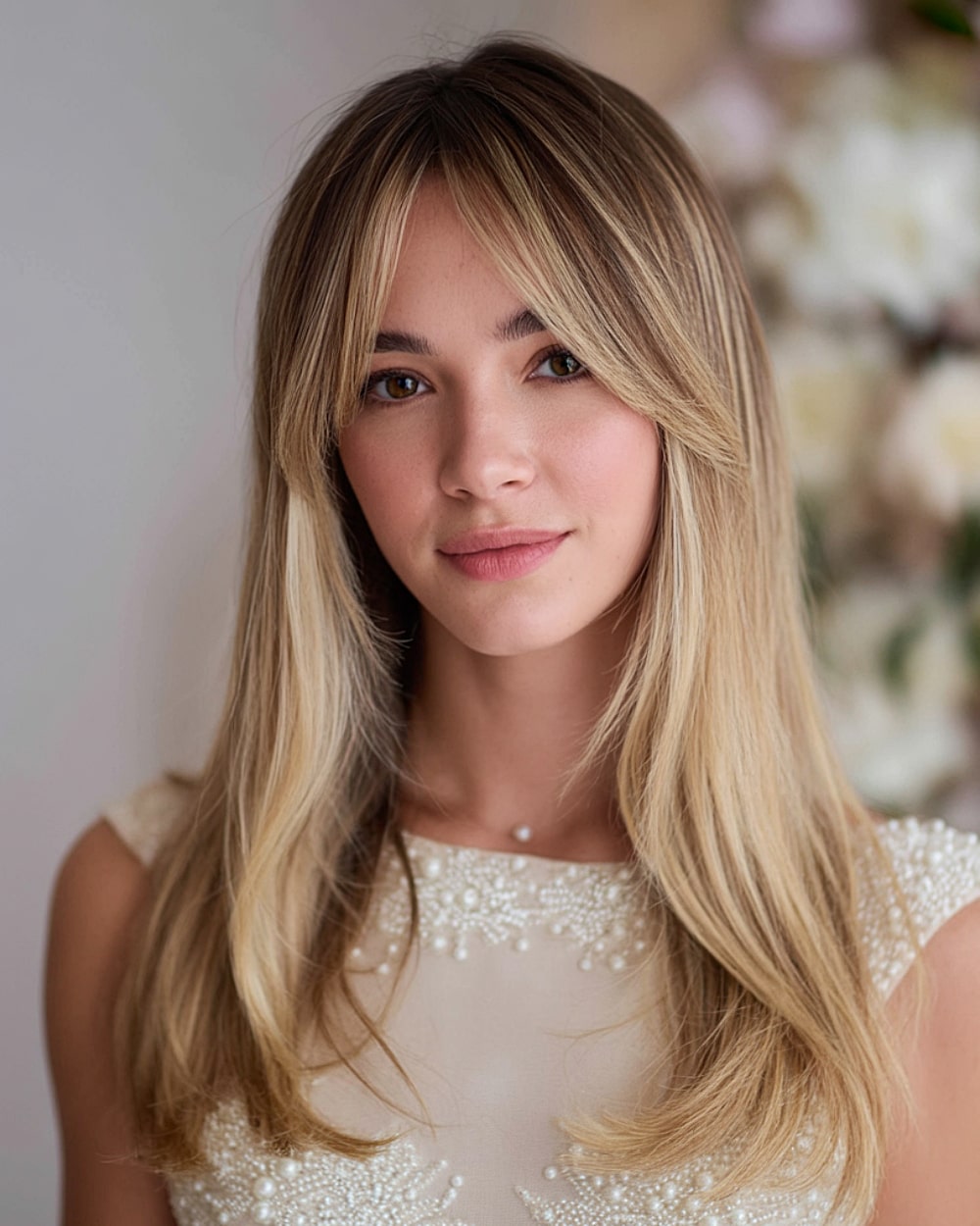 curtain bangs wavy hair, long layers curtain bangs, curtain bangs for fine hair, long wavy haircuts, haircut, ponytail with