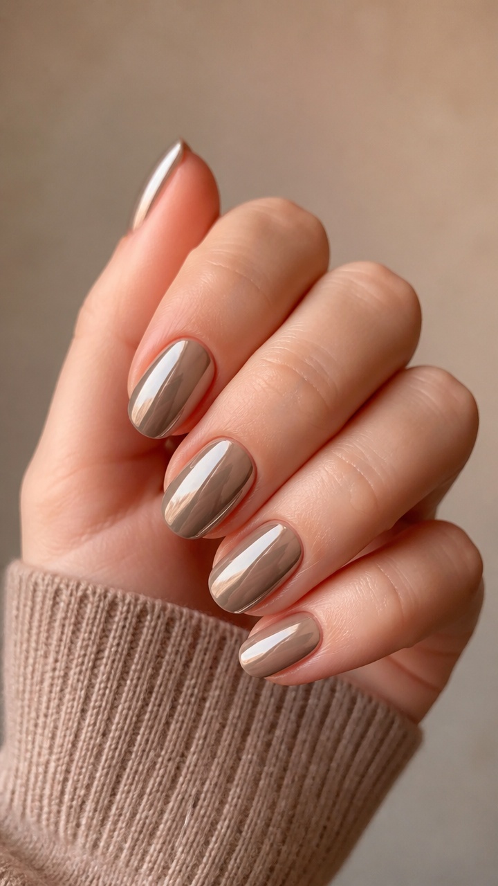 Autumn nails inspiration with basic fall nail ideas in warm tones.
