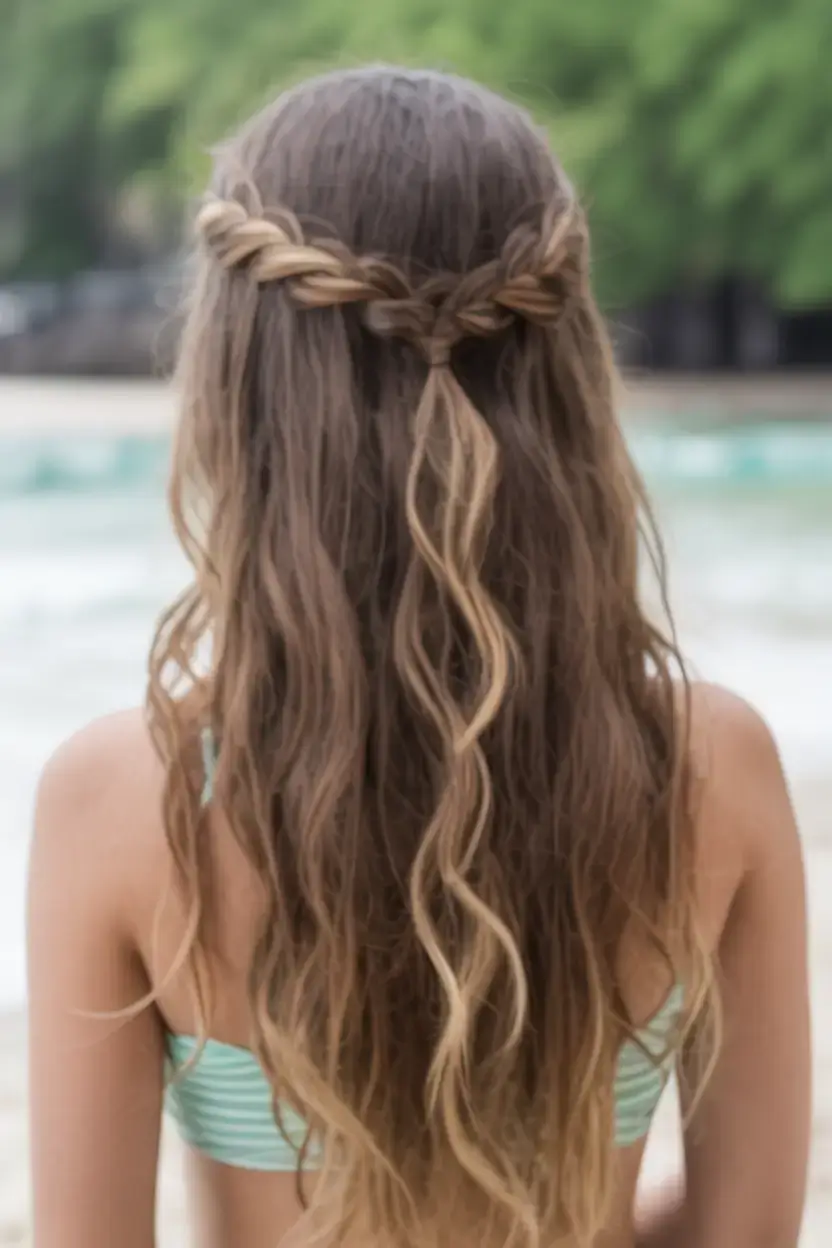 Cute hairstyles for school with claw clip