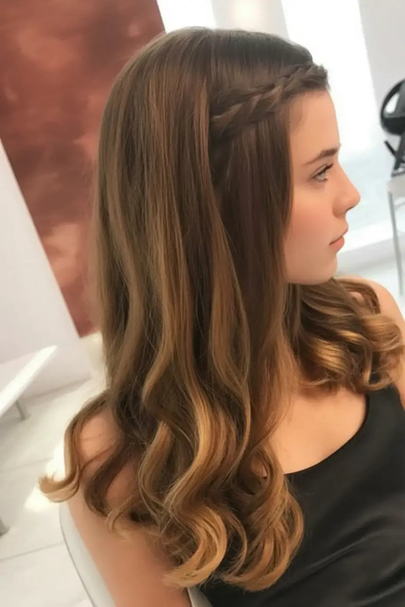 Cute natural hairstyles with braids and simple styles for greasy curly hair