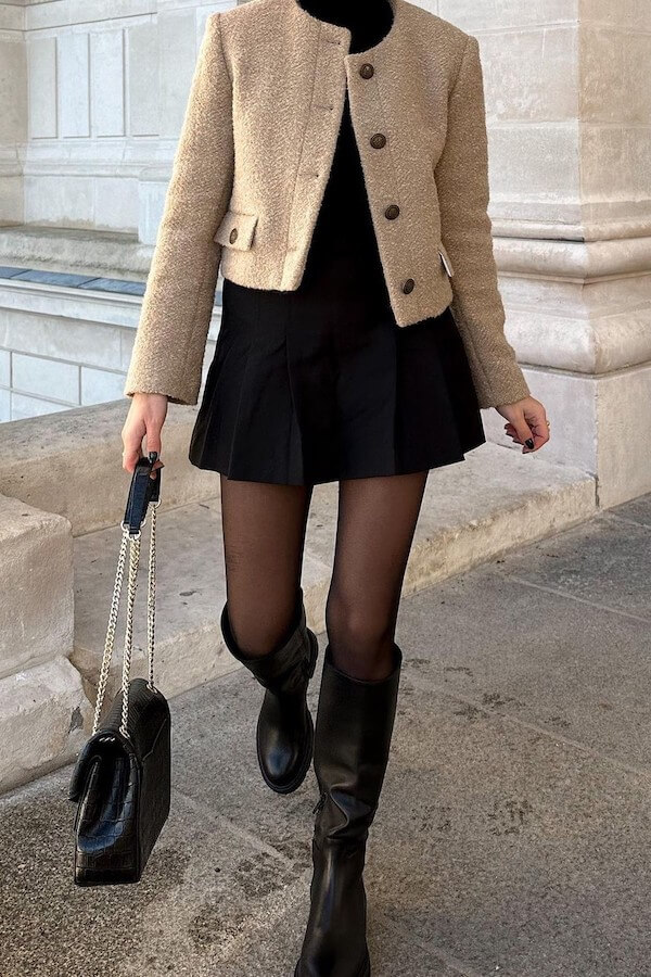 baddie date night outfit, dressy winter fashion killa