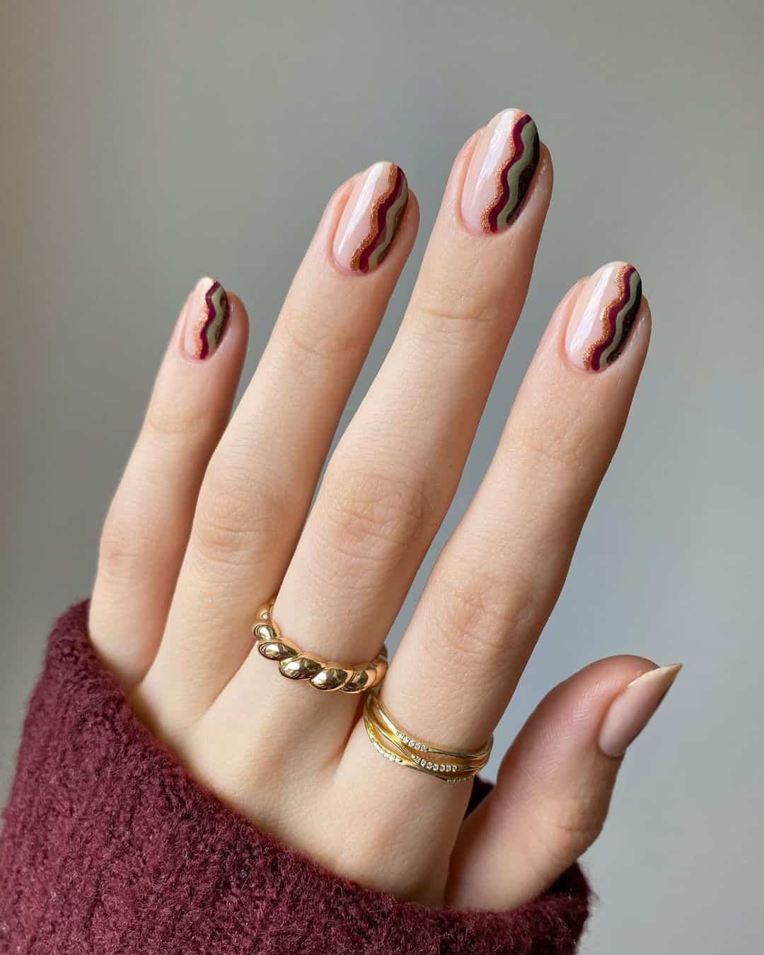 short acrylic nails designs for fall, square fall nail designs, fall nails coffin long