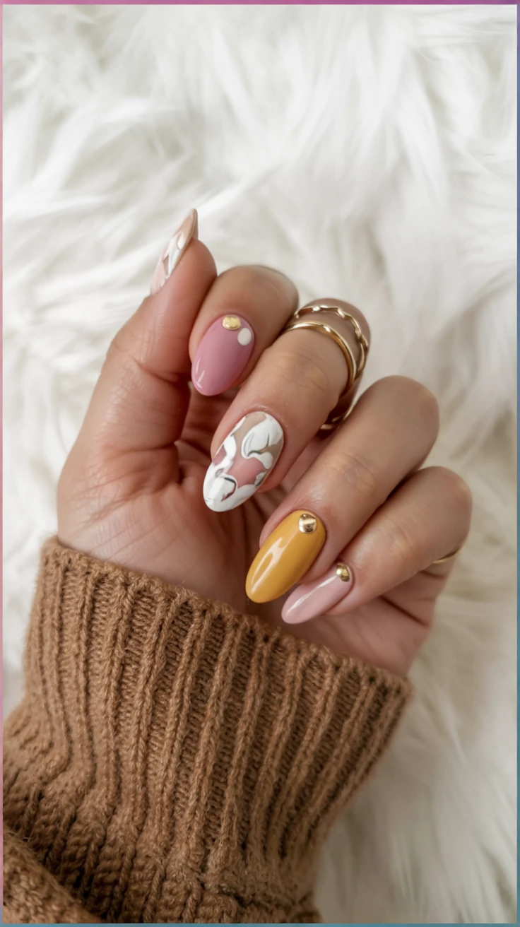 Brown fall nails designs almond with burgundy nail designs classy almond and acrylic.