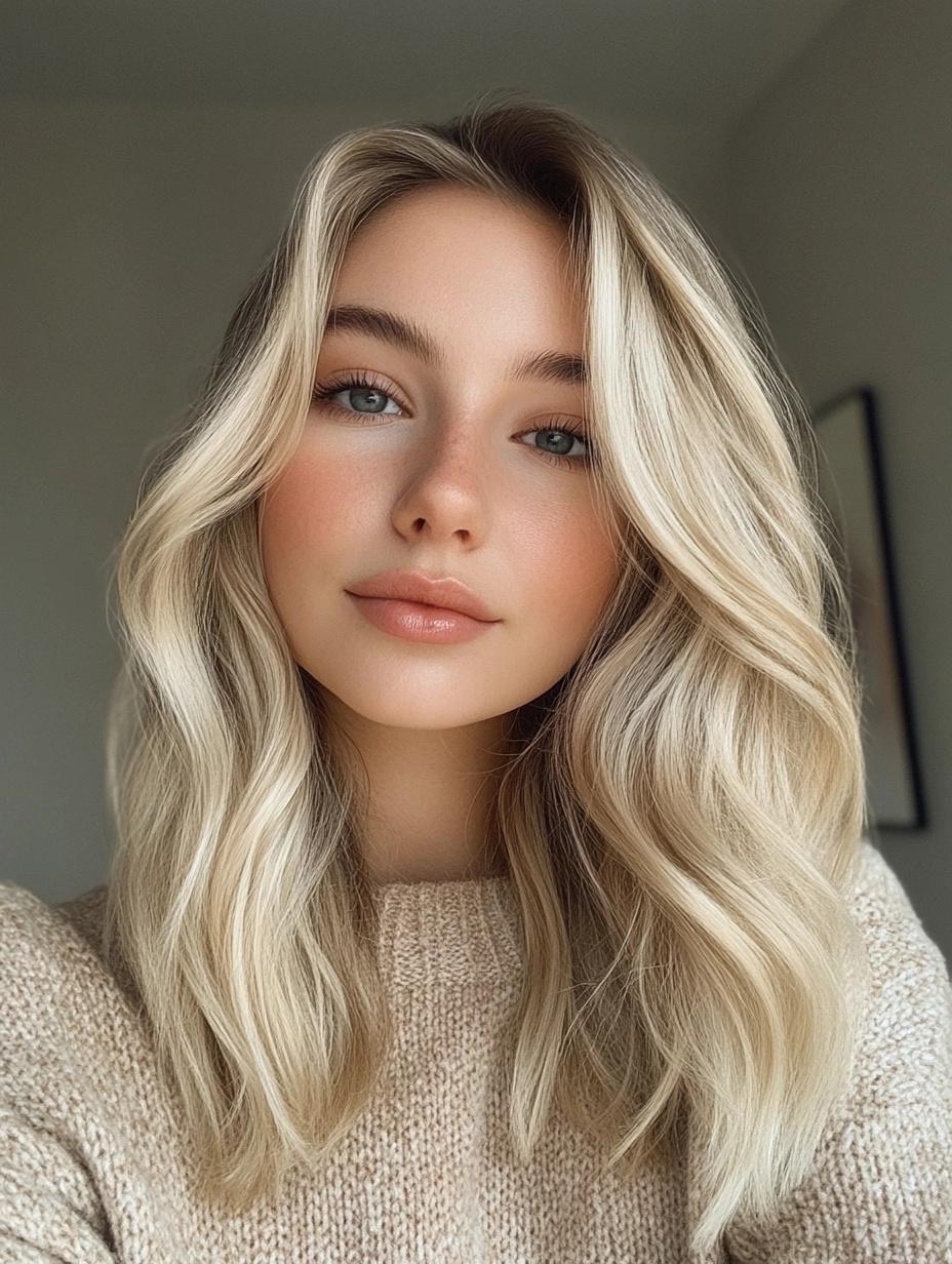 fall hair with blonde highlights, fall hair colors for blondes caramel red, color short