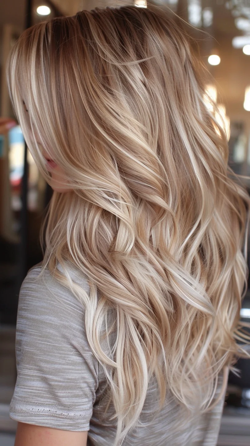 trendy fall hair color for blondes, cherry red hair with blonde highlights