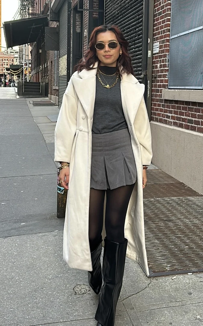 fall night out outfit bar, bar casual