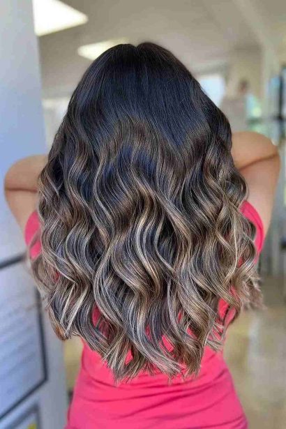 fall hair color for brunettes inspiration look 1