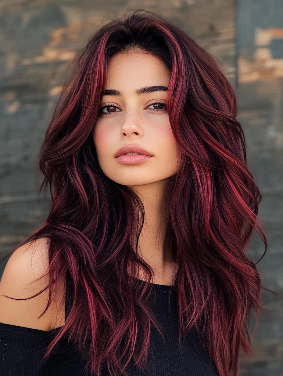 hair color ideas for brunettes for fall chocolate brown highlights, brunette bob with highlights, medium length