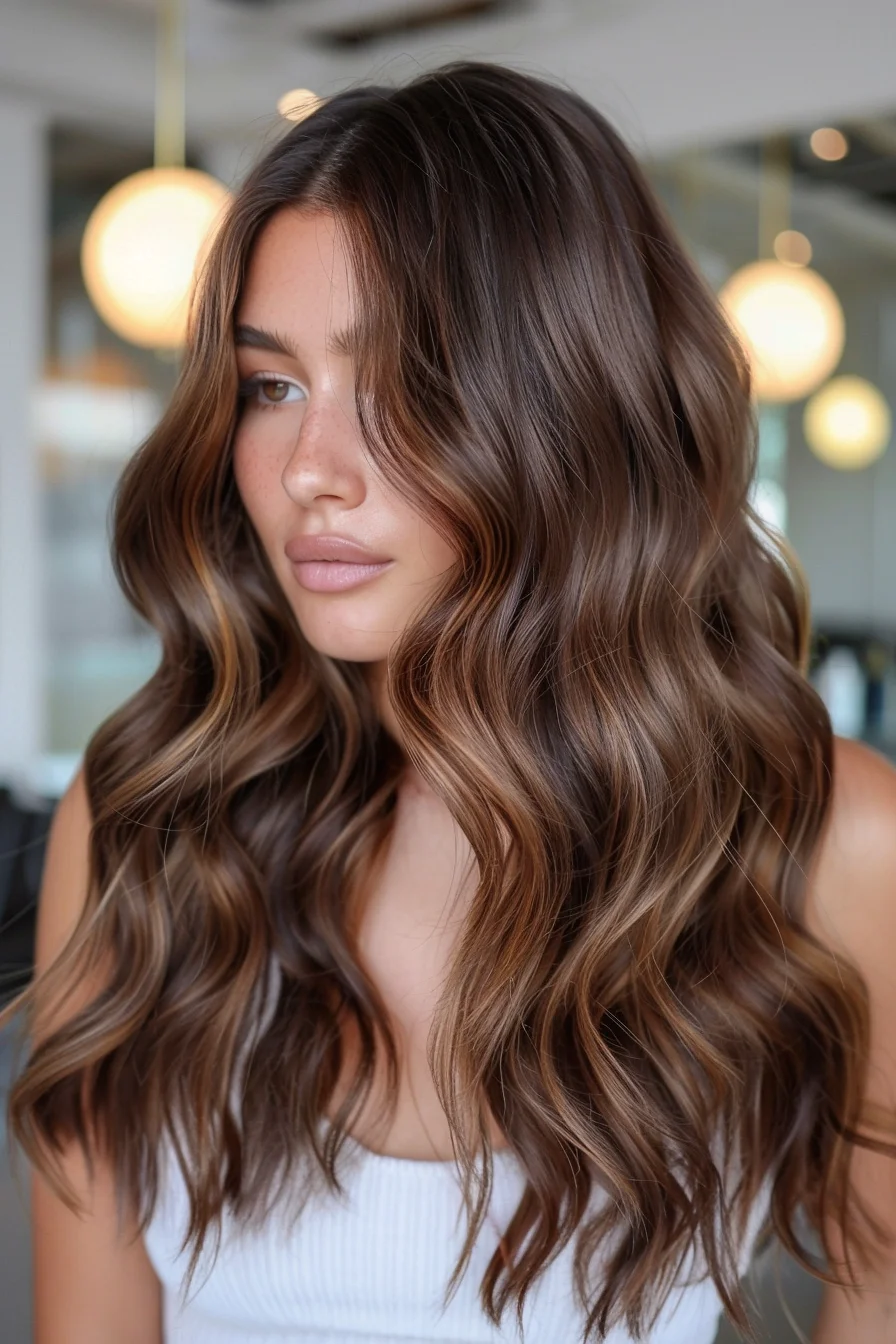 hair color ideas for brunettes for fall caramel highlights short, chocolate brown hair with highlights caramel