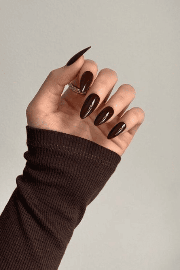 popular fall nail colors, gel nail designs, october nail colors, black women