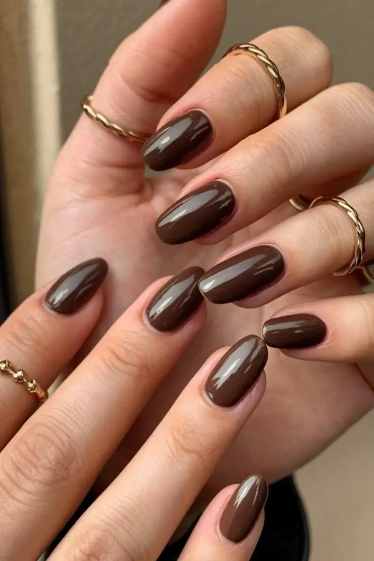 short fall nail designs, simple fall nail designs almond shape, fun fall nails, fall nails ideas autumn almond, neutral