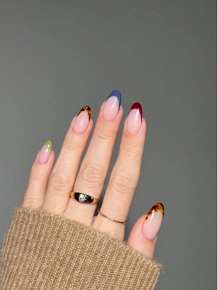 fall nail art designs, cute nail designs for fall, september nails, unique fall nails, almond