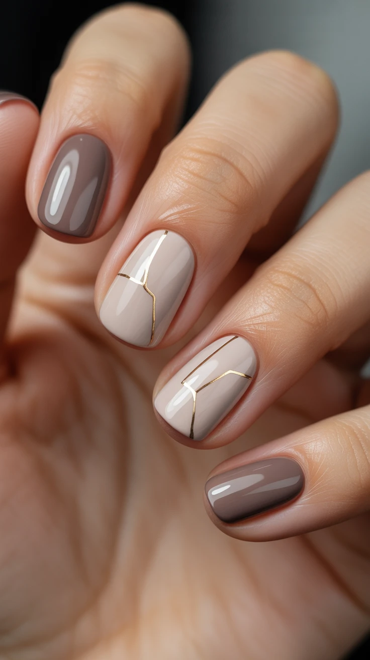 Fall birthday nail ideas with simple halloween nail designs and fall time nails.
