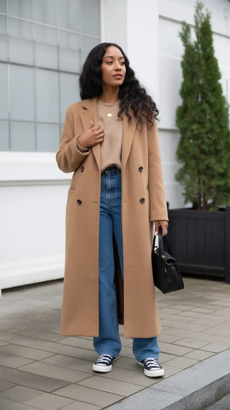 casual fall outfits black women, converse outfit